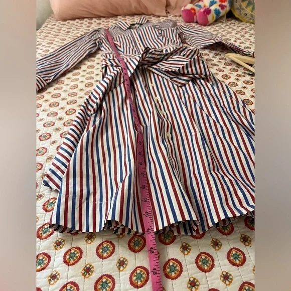 J. Crew Striped Midi Dress - Red, Blue, White - Picture 10 of 10